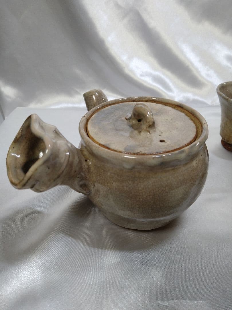 11代大和松緑 萩焼 番茶器揃 松緑窯 茶器 茶道具 陶芸品 美品