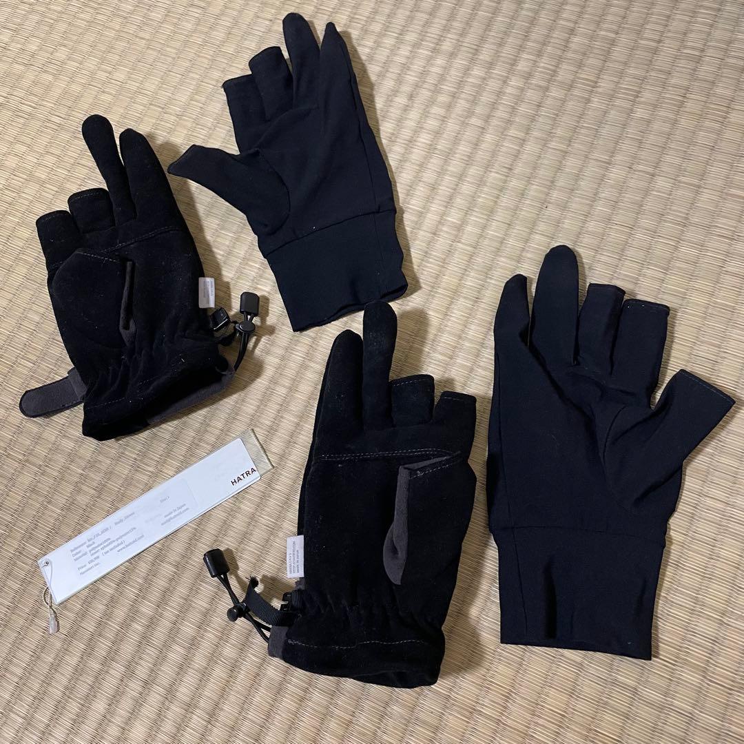 小物 HATRA Study Gloves / black 23AW