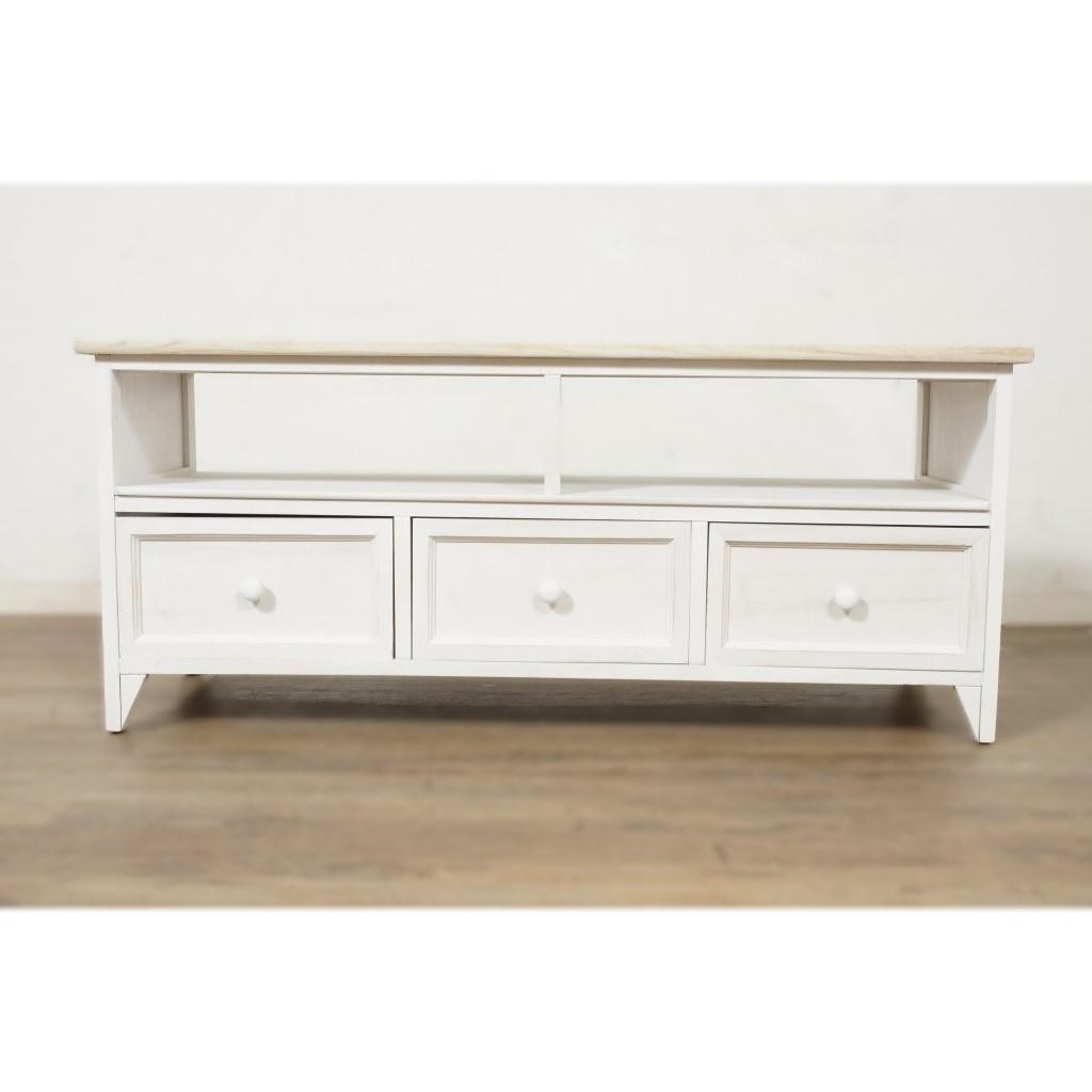 【新品】アンティークホワイト　テレビ台 ナチュラル　アウトレット