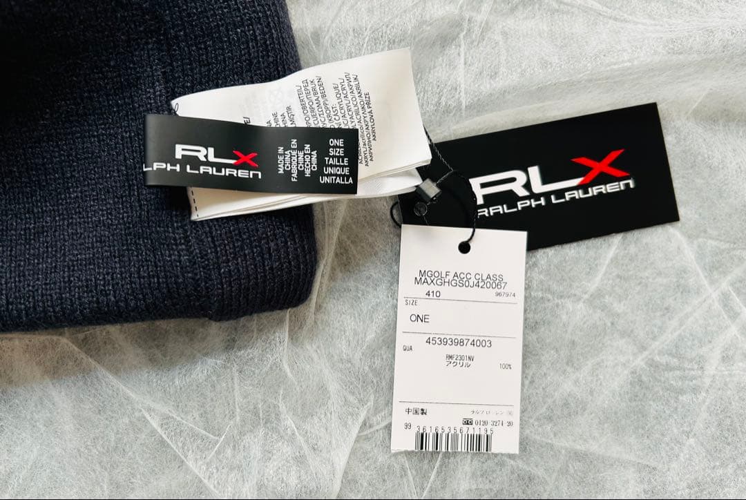 ［新品・未使用］ RALPHLAUREN RLX 《 ニット帽 》 タグ付