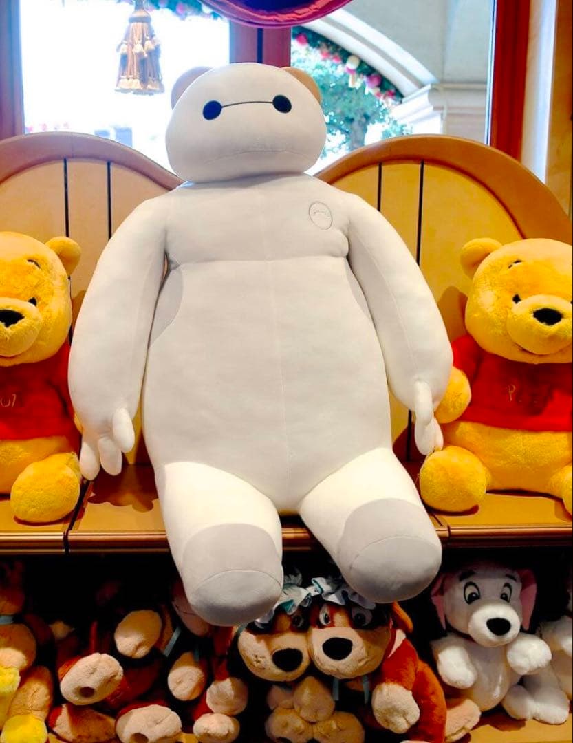 ベイマックス ぬいぐるみ ホワイト　（座り高さ75cm）　ディズニーストア