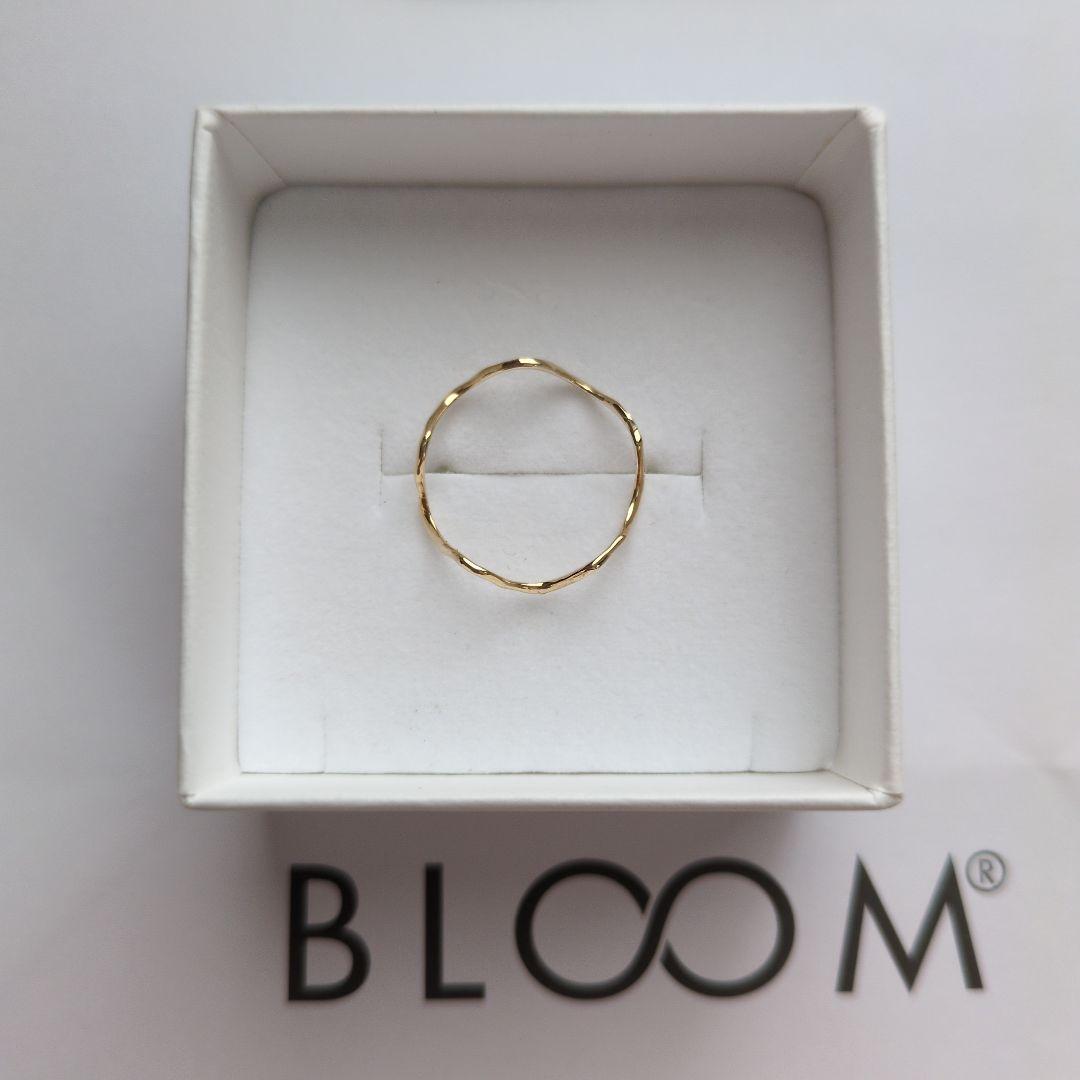 ★未使用★BLOOM K10 ゴールド リング 13号 保証書・箱・ショッパー付