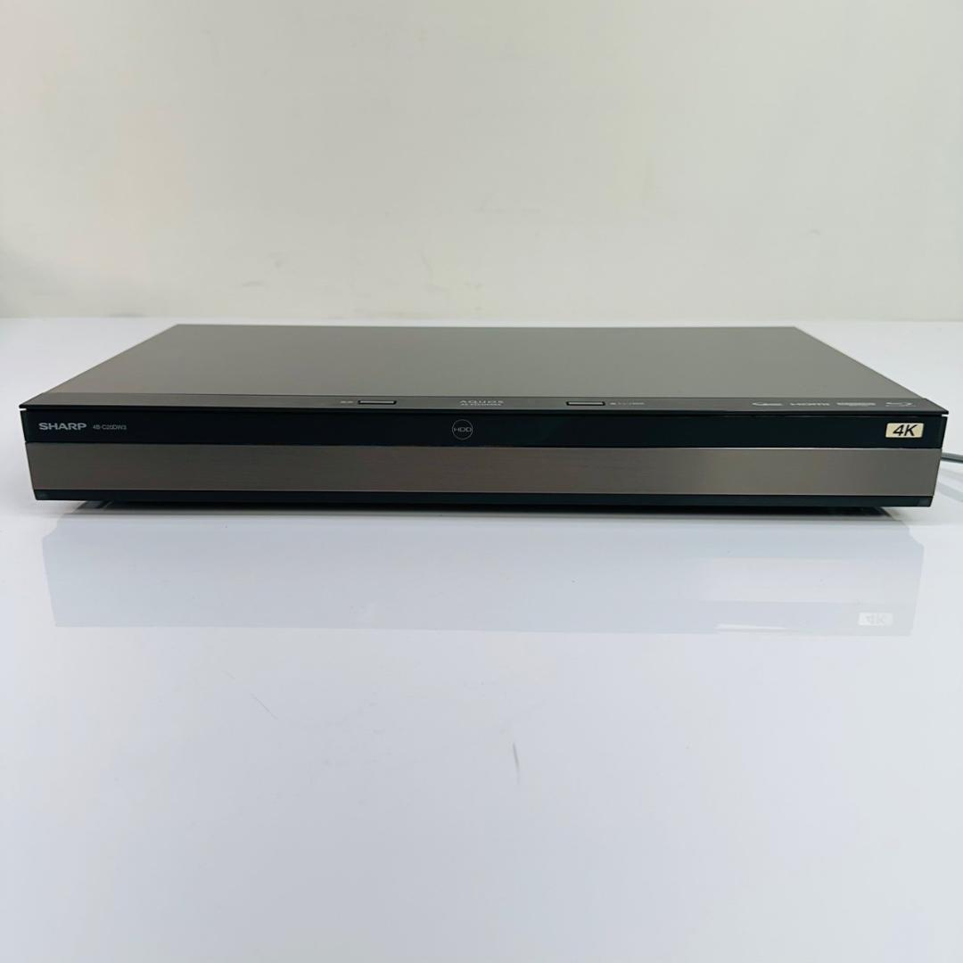 SHARP 2TB 4K ブルーレイレコーダー 4B-C20DW3 21年製