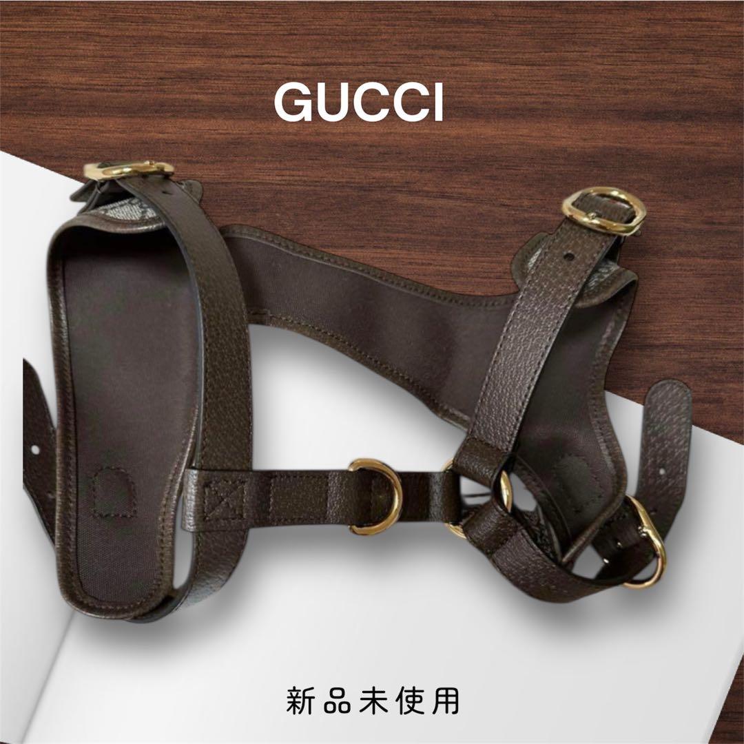 GUCCI ハーネス　新品未使用　GGパターン