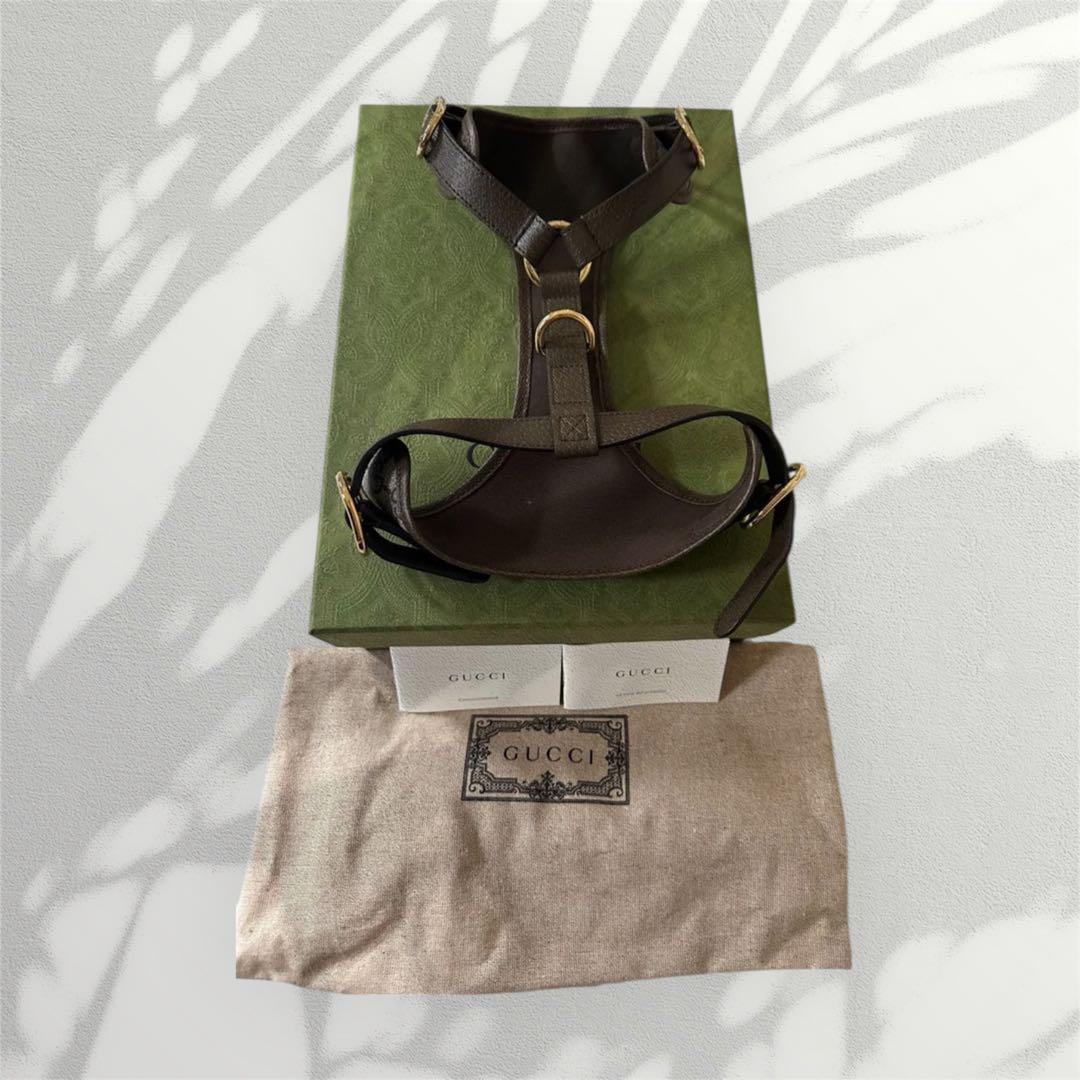 GUCCI ハーネス　新品未使用　GGパターン