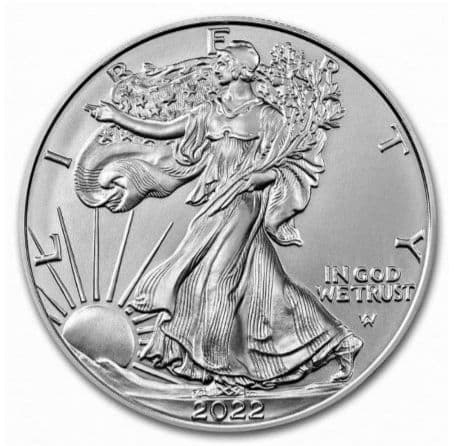 2022年製 アメリカイーグル・ウォーキング・リバティ 銀貨 1オンス 新品1枚