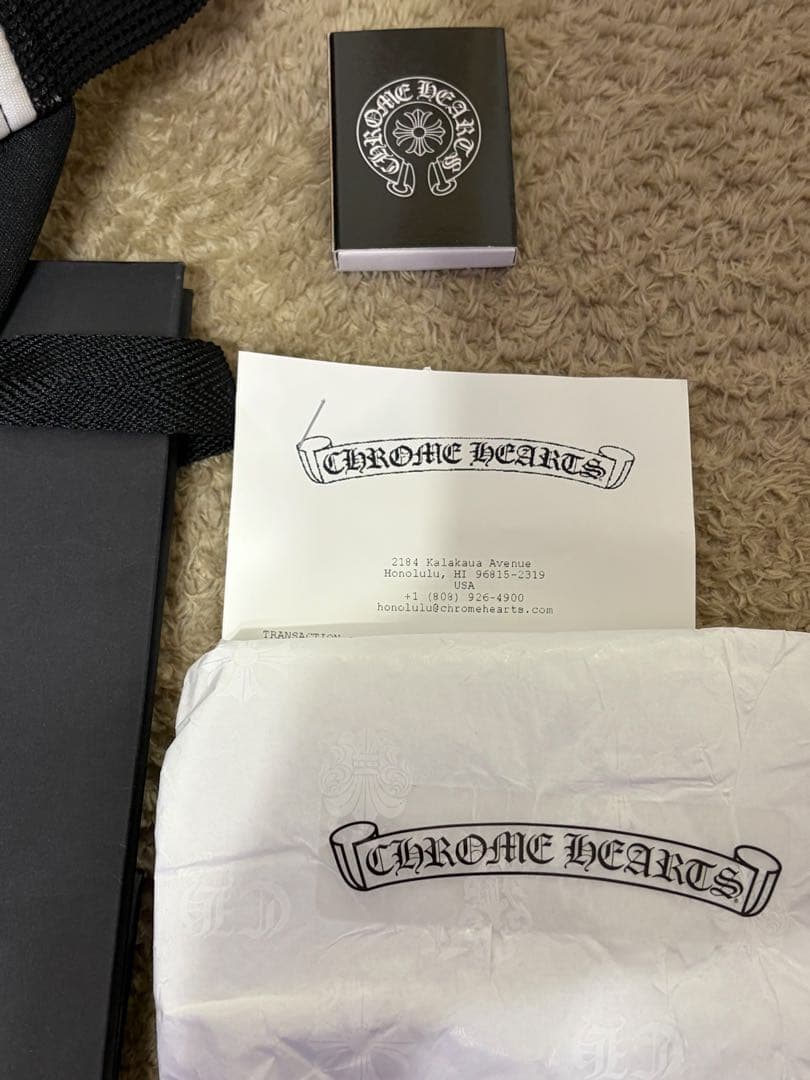 CHROME HEARTS キャップ ホワイト/ブラック