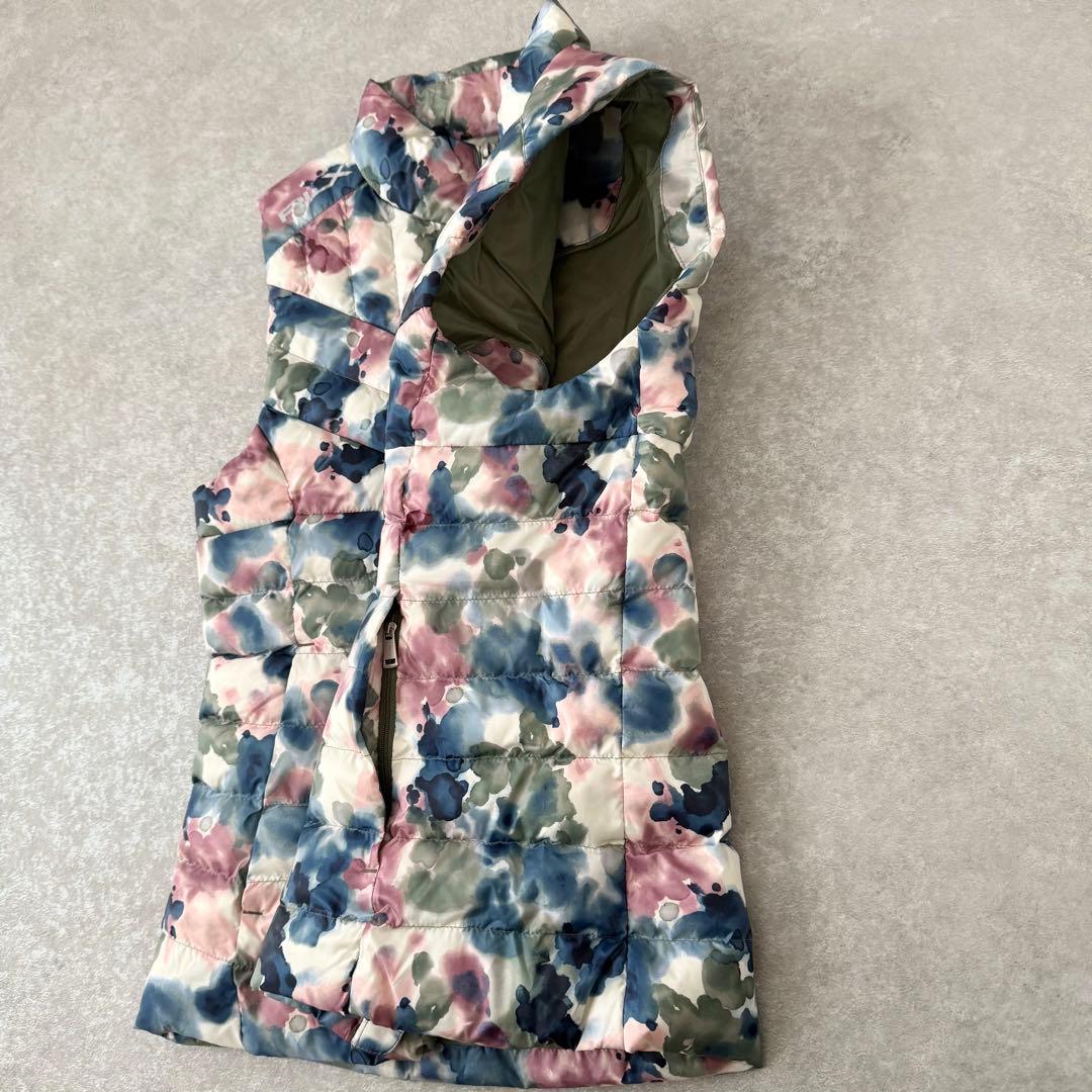美品 RLX RALPH LAUREN ポロ ゴルフ 中綿ベスト 総柄 水彩