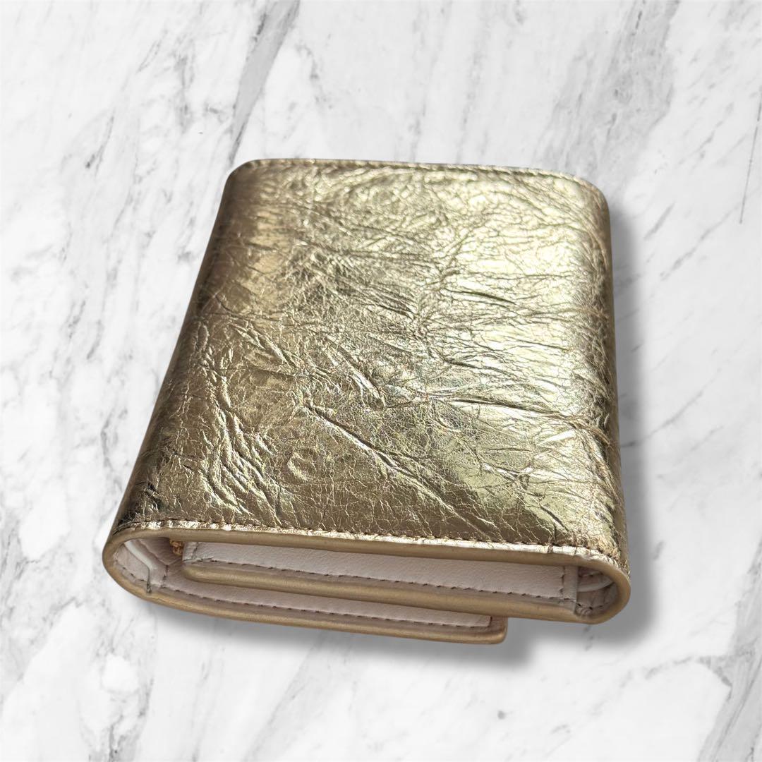 MARNI マルニ　Prisma Wallet　ゴールド　プリズマ　財布 ミニ