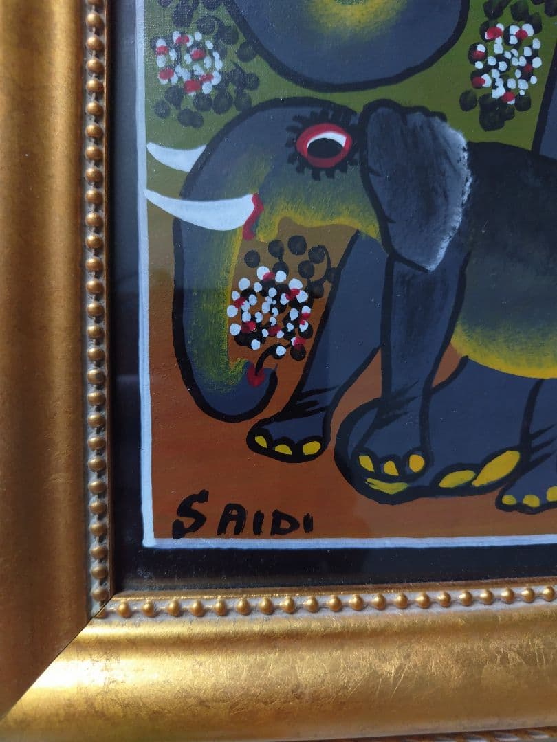 ティンガティンガ・アフリカン アート サイディ 像