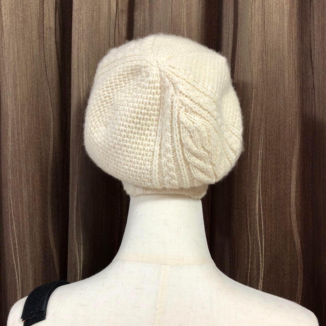 美品✨シャネル カシミヤ100％ ニットキャップ ココマーク ラインストーン付き