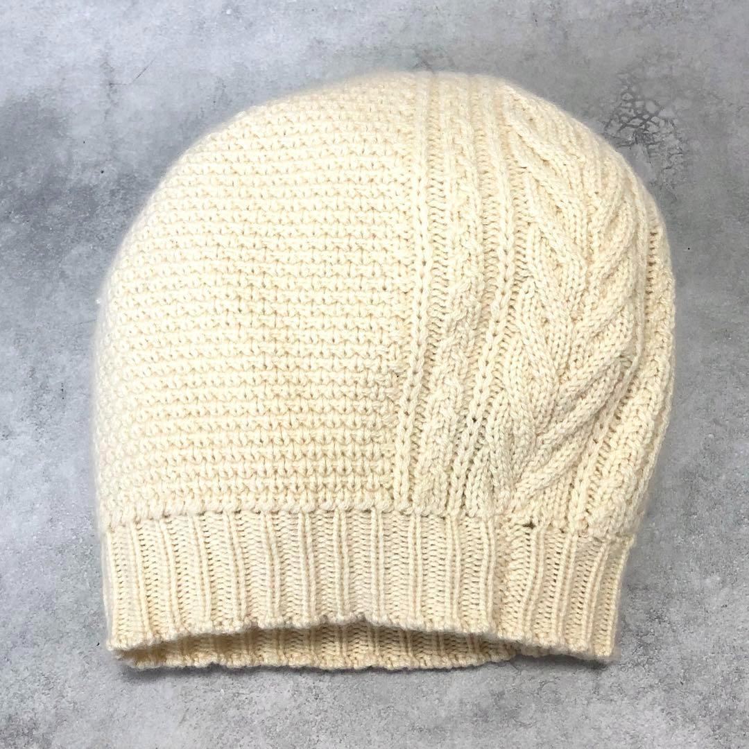 美品✨シャネル カシミヤ100％ ニットキャップ ココマーク ラインストーン付き
