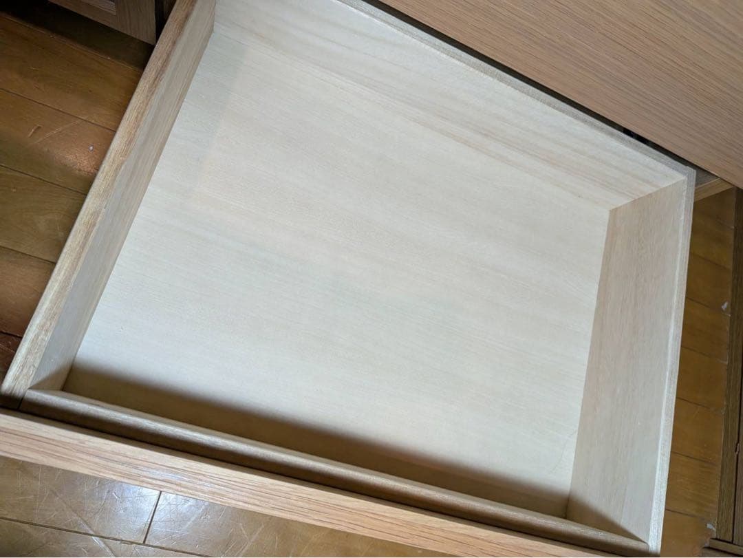 ■送料込■無印良品 木製テレビボード オーク材 110 収納棚 TV台家具 廃盤