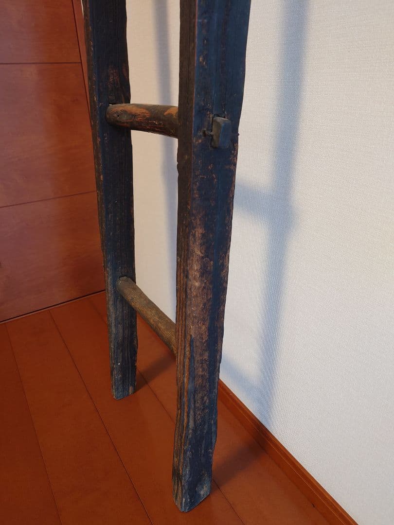 【希少】骨董 古いはしご（釘なし）岐阜 古民具 古道具 民芸 古民家アンティーク