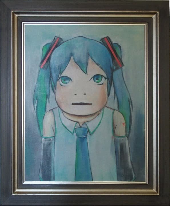 【内山田画廊】ならともみ　イラスト的絵画 検:奈良美智