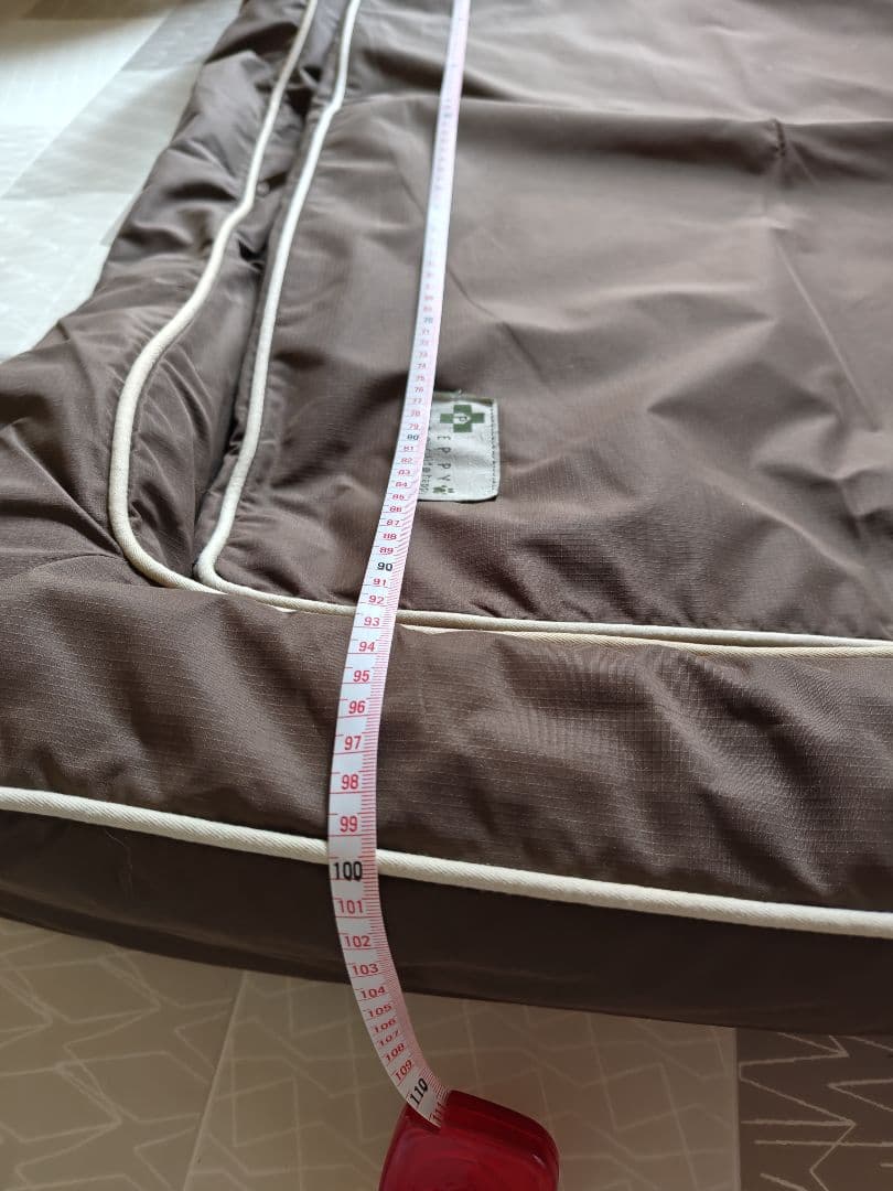 ペピイ：スマートスクエアベッド（防水）　Mサイズ　ブラウン