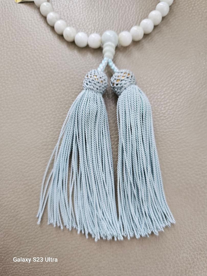 糸魚川翡翠３３玉念珠　産地証明書付き