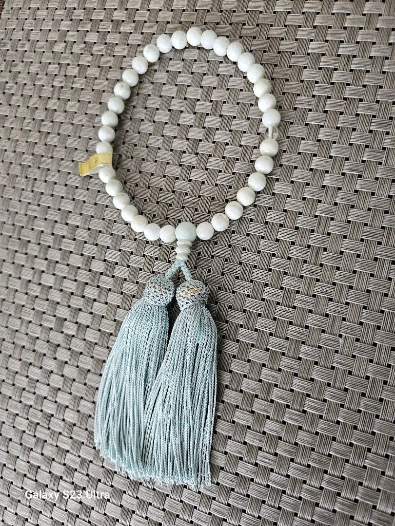 糸魚川翡翠３３玉念珠　産地証明書付き