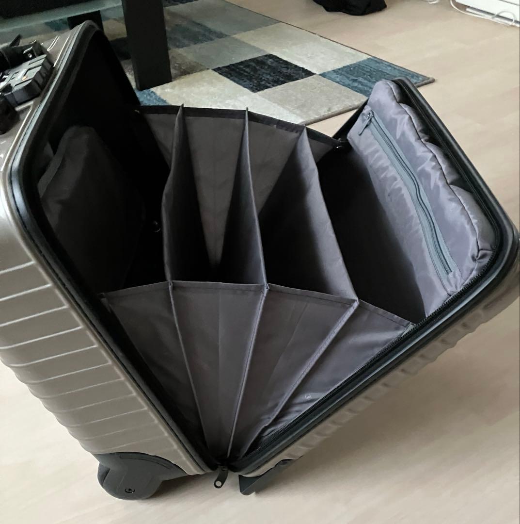 (美品)リモワ サルサ ビジネストローリー 23L 希少2輪 シャンパンゴールド