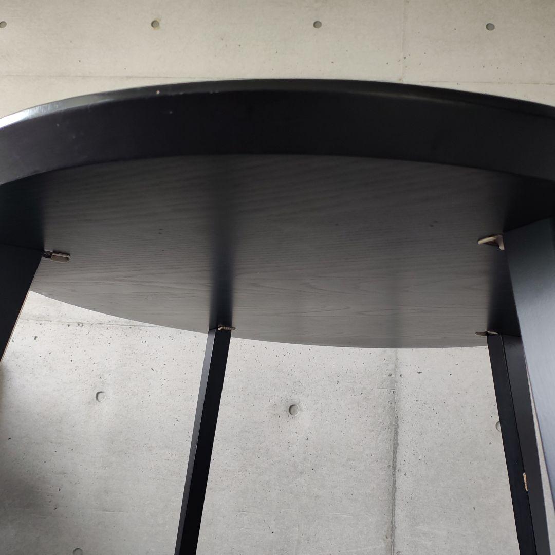 【発送1月中旬〜】IKEA リーサボー黒 ラウンドダイニングテーブル