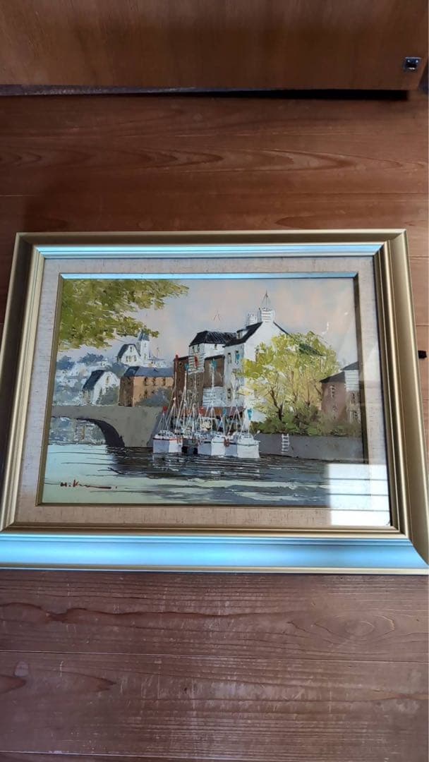 黒澤久　運河の風景