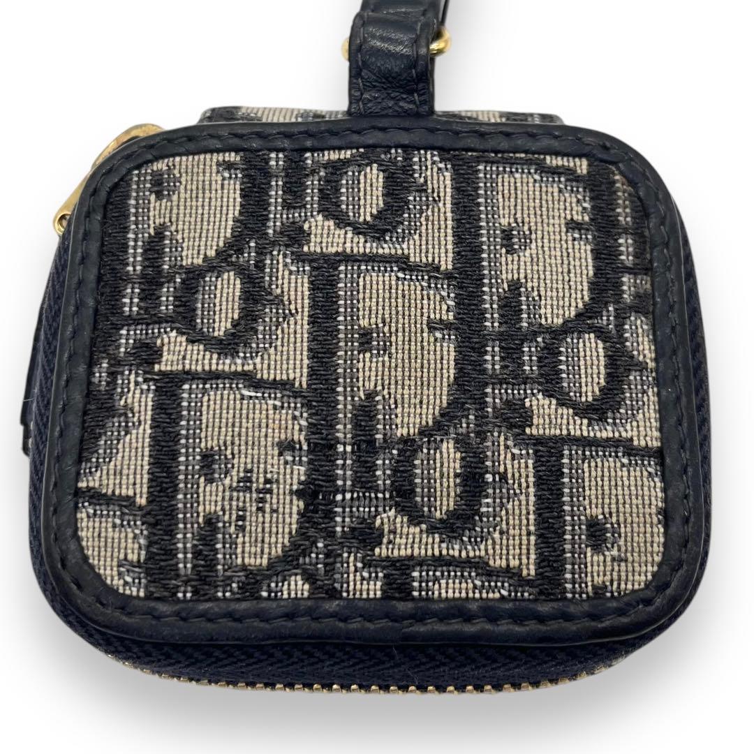 美品■クリスチャンディオール　AirPodsケース　キーホルダー　総柄　チャーム