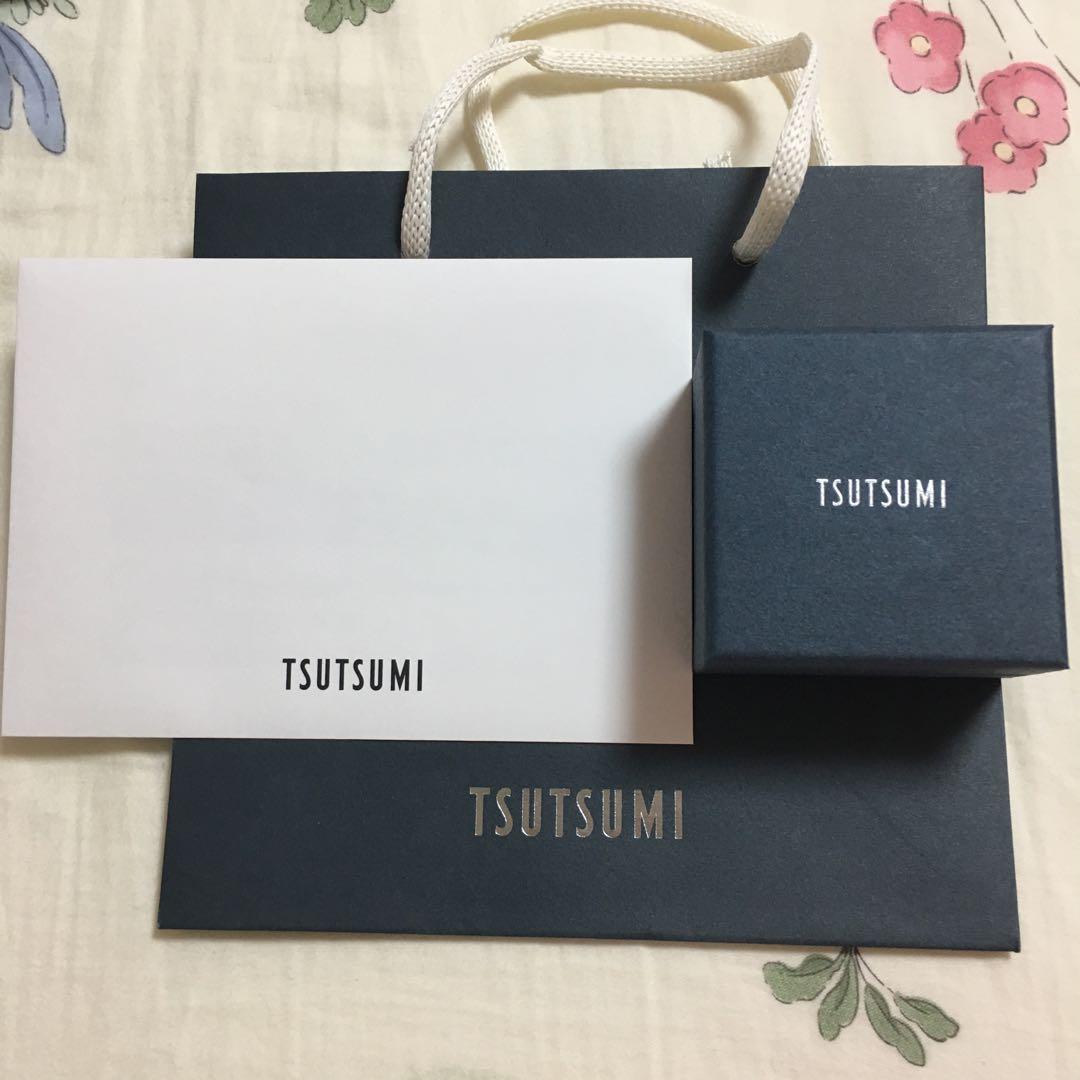 ツツミ ホースシューモチーフ　プラチナピアス新品