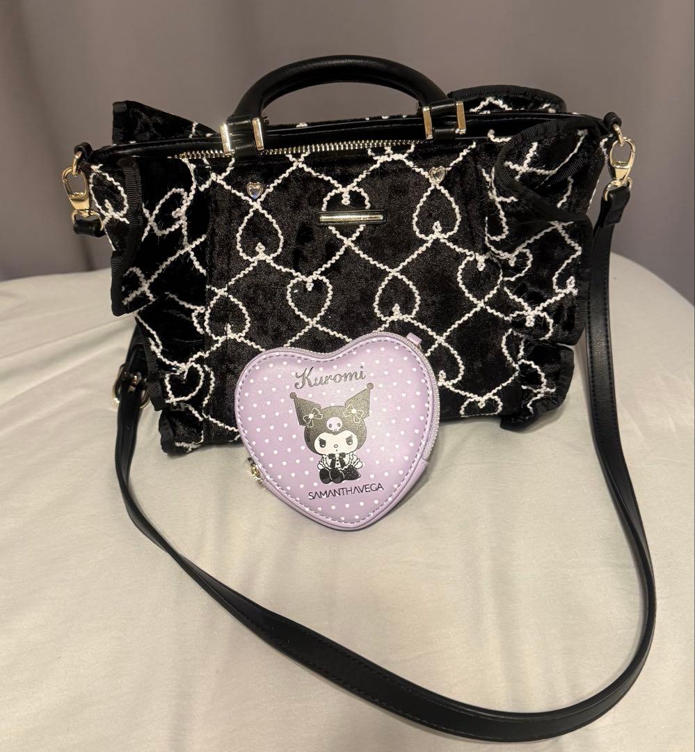 サマンサベガ クロミ フリルハンドバッグ 2way