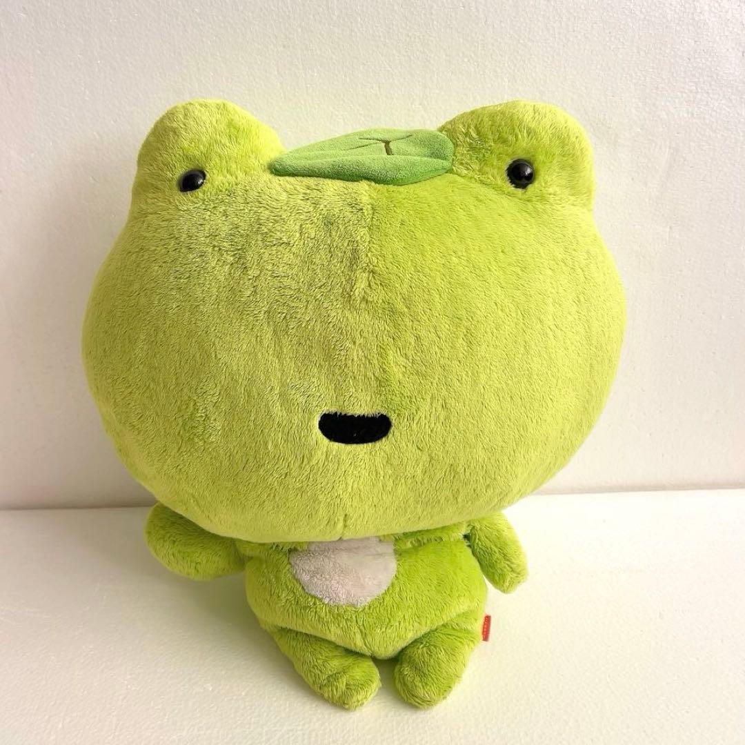 次の日ケロリ　くったりぬいぐるみ　大きいサイズ　緑　サンエックス