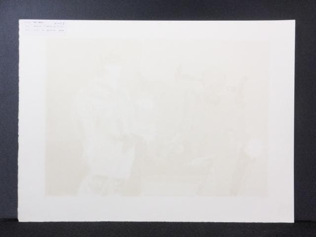 池田満寿夫　直筆サイン『おんな・おとこヨリ　そのカフェーで』リトグラフ1010Z