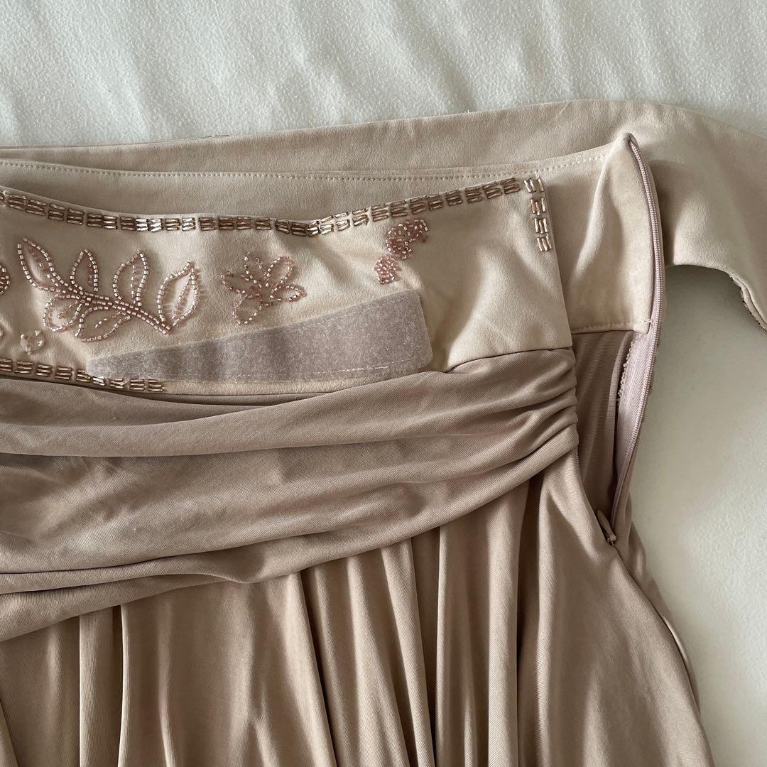 【sculptor】Beaded jersey skirt