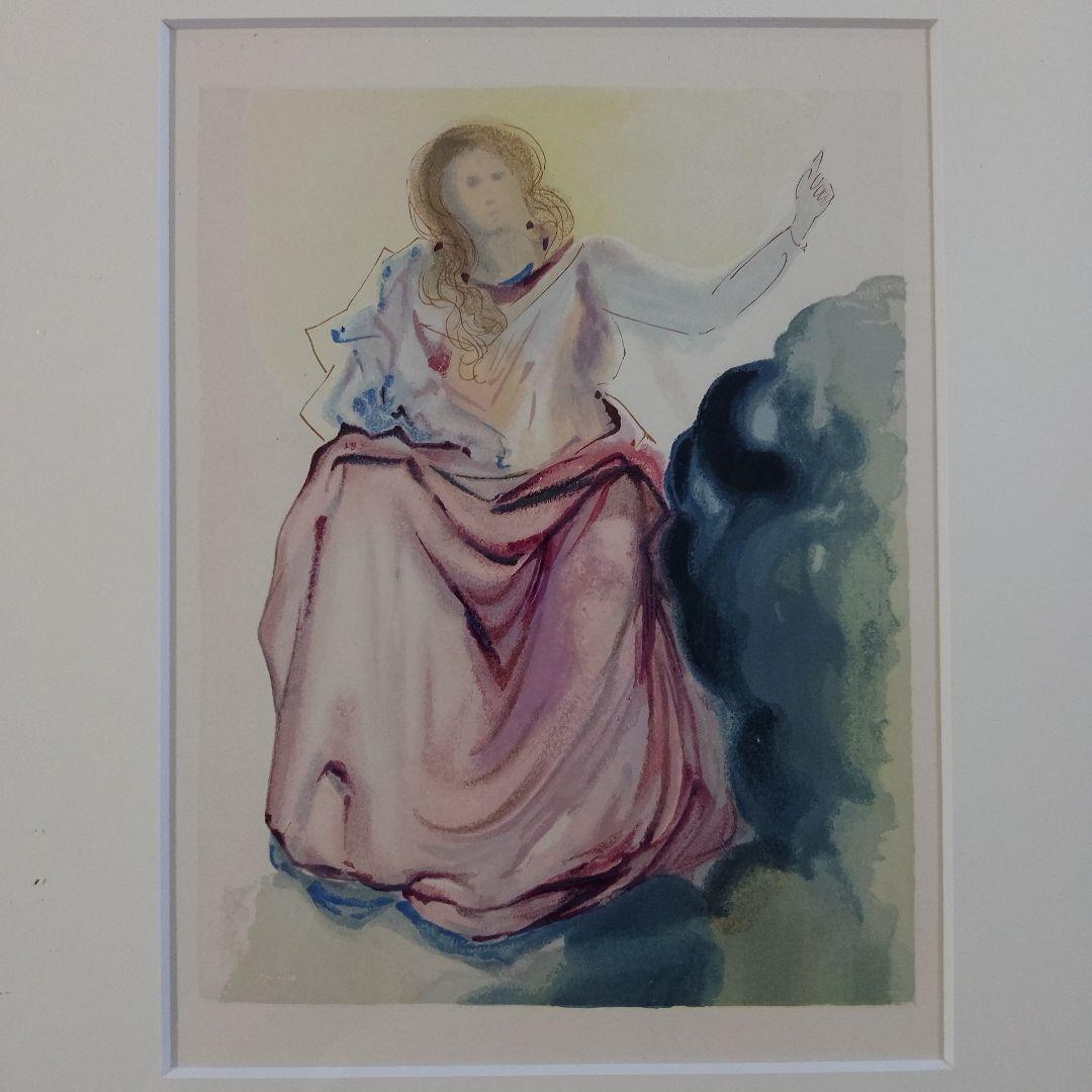 サルバドール ダリ　オリジナル木版画『ダンテ神曲、ベアトリーチェ』1960年制作