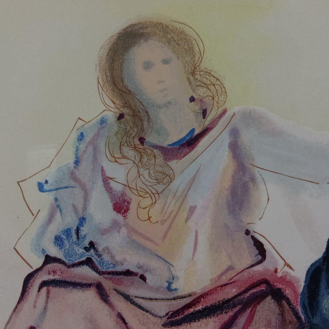 サルバドール ダリ　オリジナル木版画『ダンテ神曲、ベアトリーチェ』1960年制作