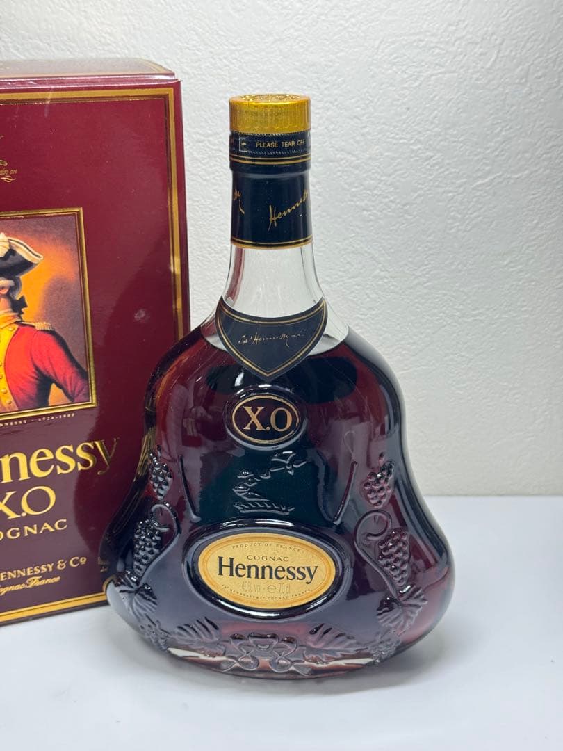 Hennessy XO コニャック 700ml 金キャップ　グリーンボトル