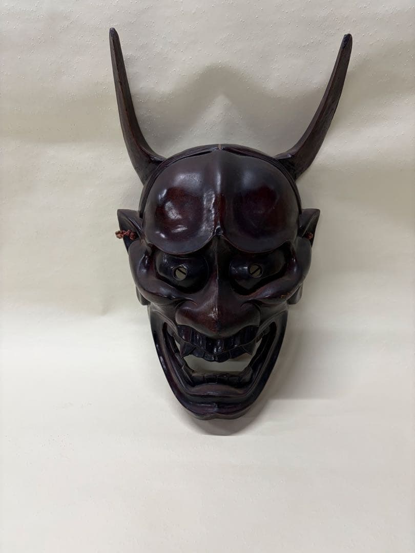 鬼と天狗のお面セットで　木彫り　縁起物　魔除け