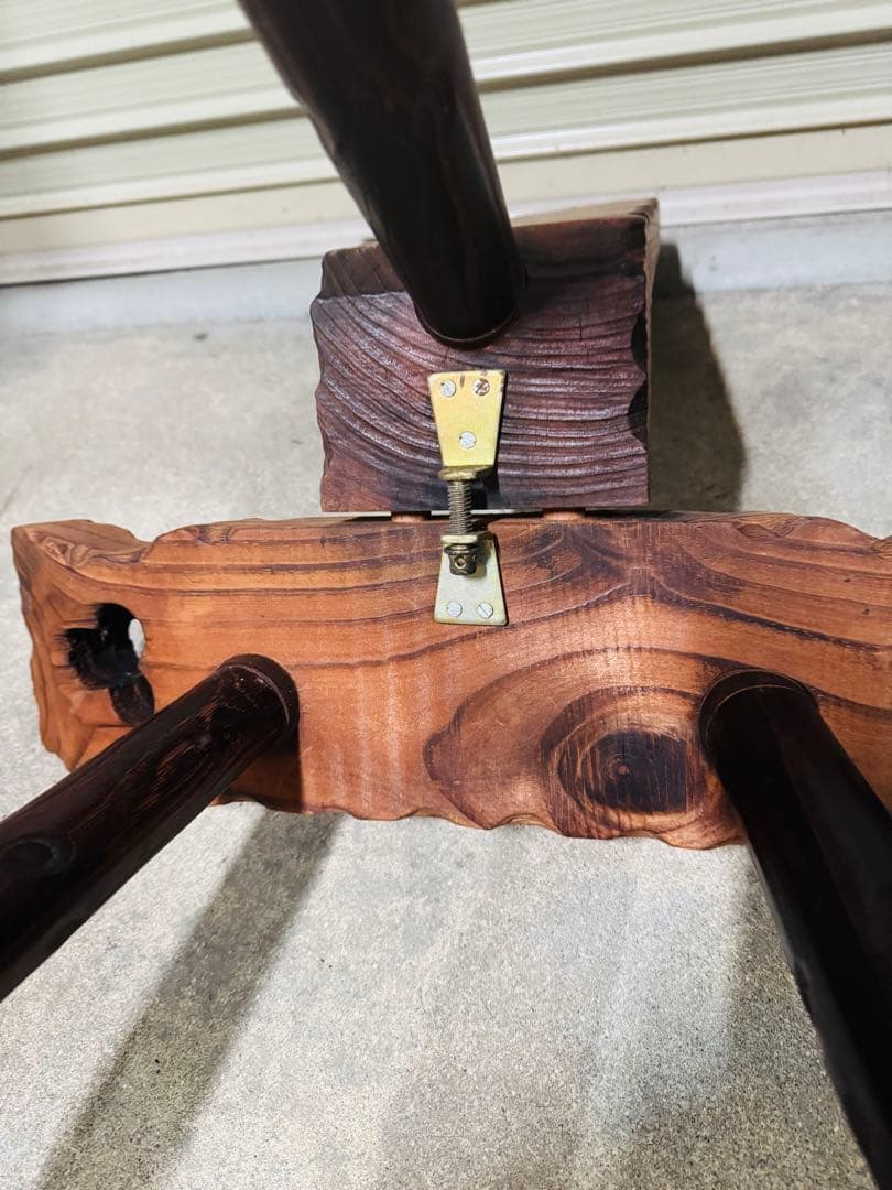 スペイン製 シェファードチェア 木彫り 木製 シェファードスツール 飾り 椅子