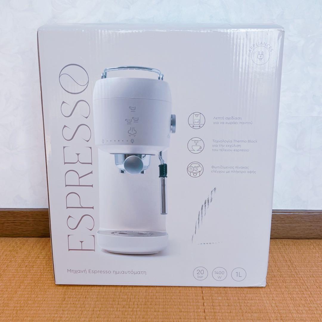 美品　ESPRESSO 半自動エスプレッソマシン 1L