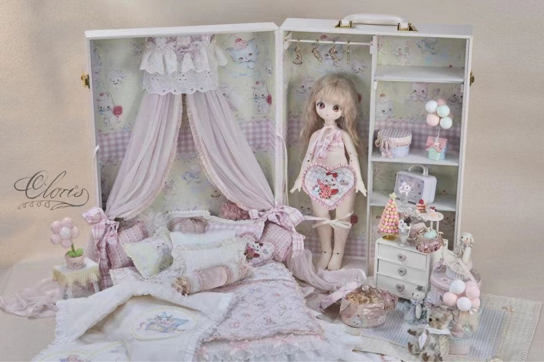 ドールハウス　BJDディーラー様製 1/4 PUYOODOLL KUMAKO 用