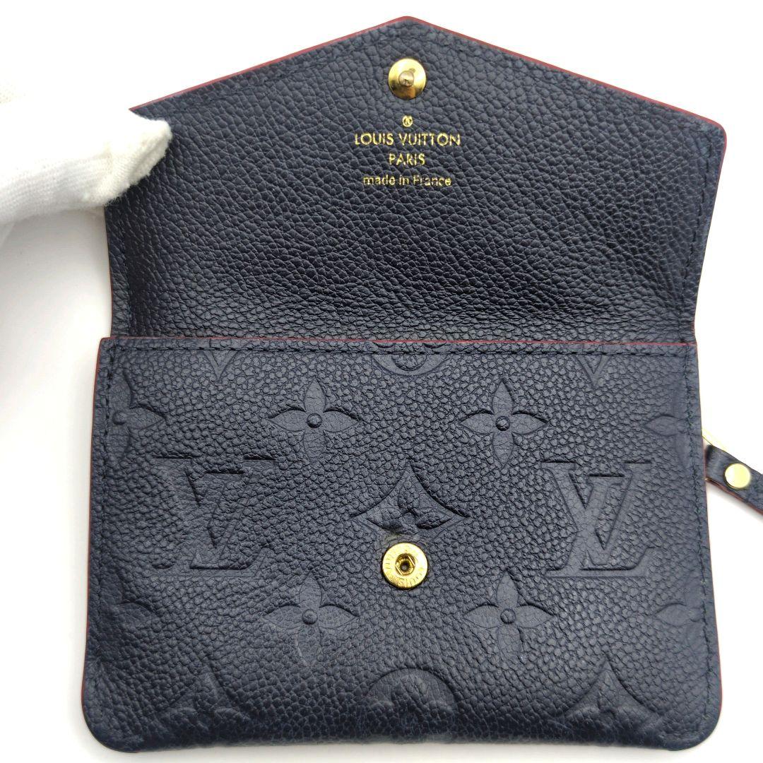 美品✨ルイヴィトン 小銭入れ アンプラント ポシェット クレ マリーヌルージュ
