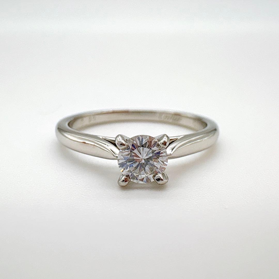 Cartier カルティエ リング ソリテール ダイヤ 0.23ct 鑑定書付き