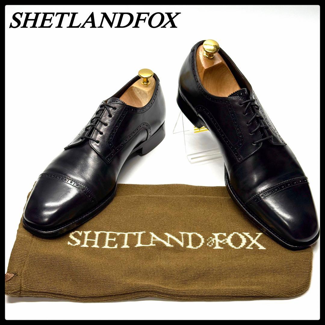 【美品】SHETLANDFOX ストレートチップ ビジネスシューズ フォーマル