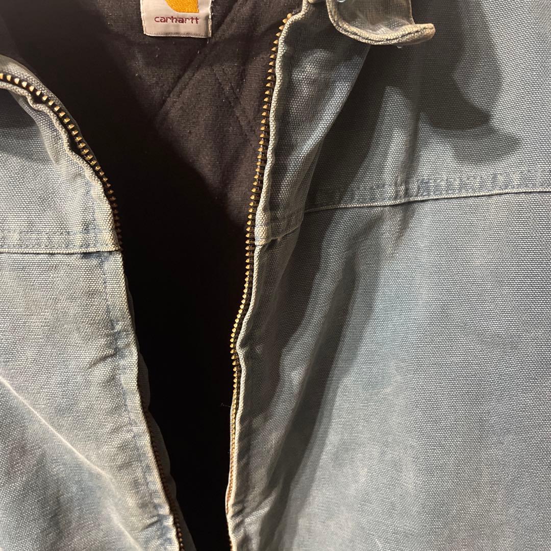 Carhartt 青 ジップアップ ボンバージャケット
