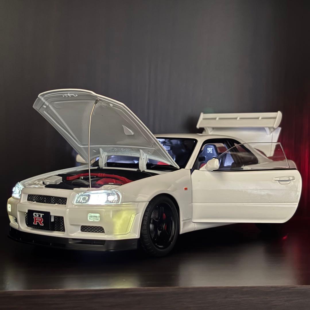 ダイキャスト　大迫力　日産　スカイライン　GT-R R34 1/18 模型