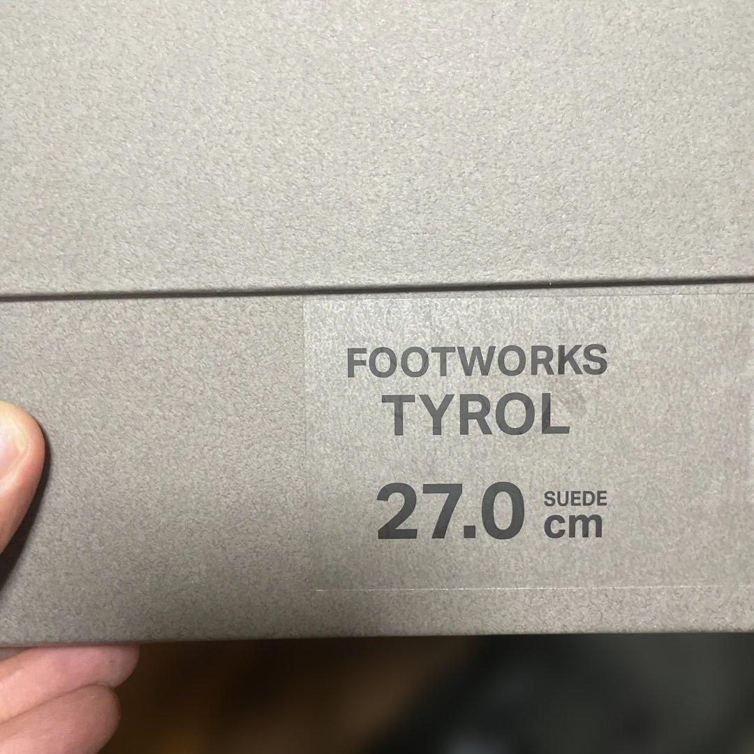 FOOTWORKS スエード チロリアン レザーシューズ 27cm