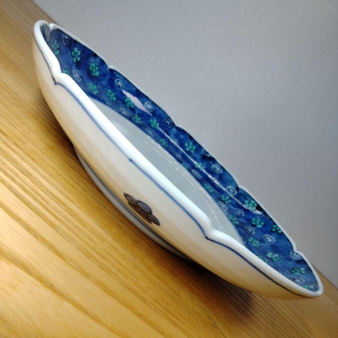 ☆ 叶松谷 清水焼 輪花皿2客