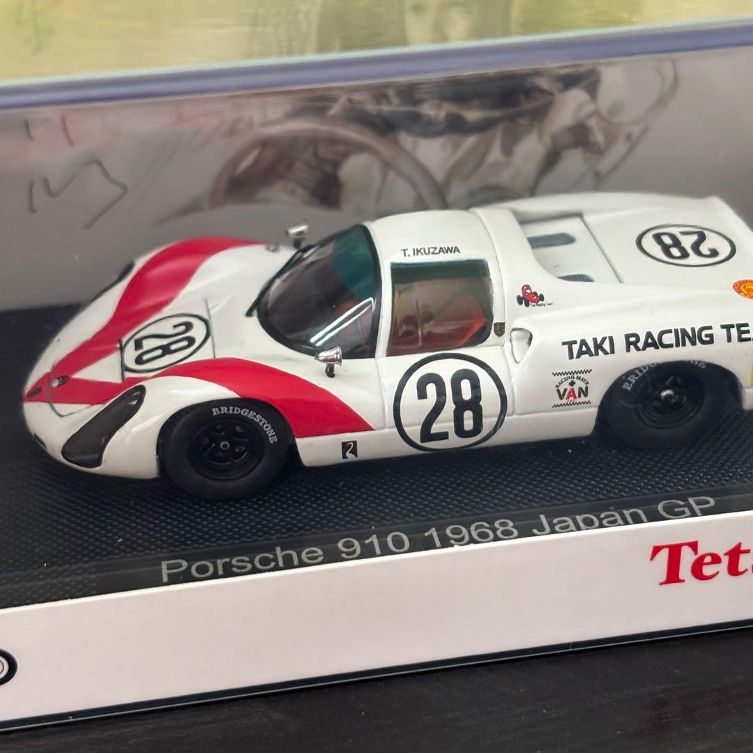 エブロ 1/43 ポルシェ 910 No.28 生沢徹　JAPAN GP
