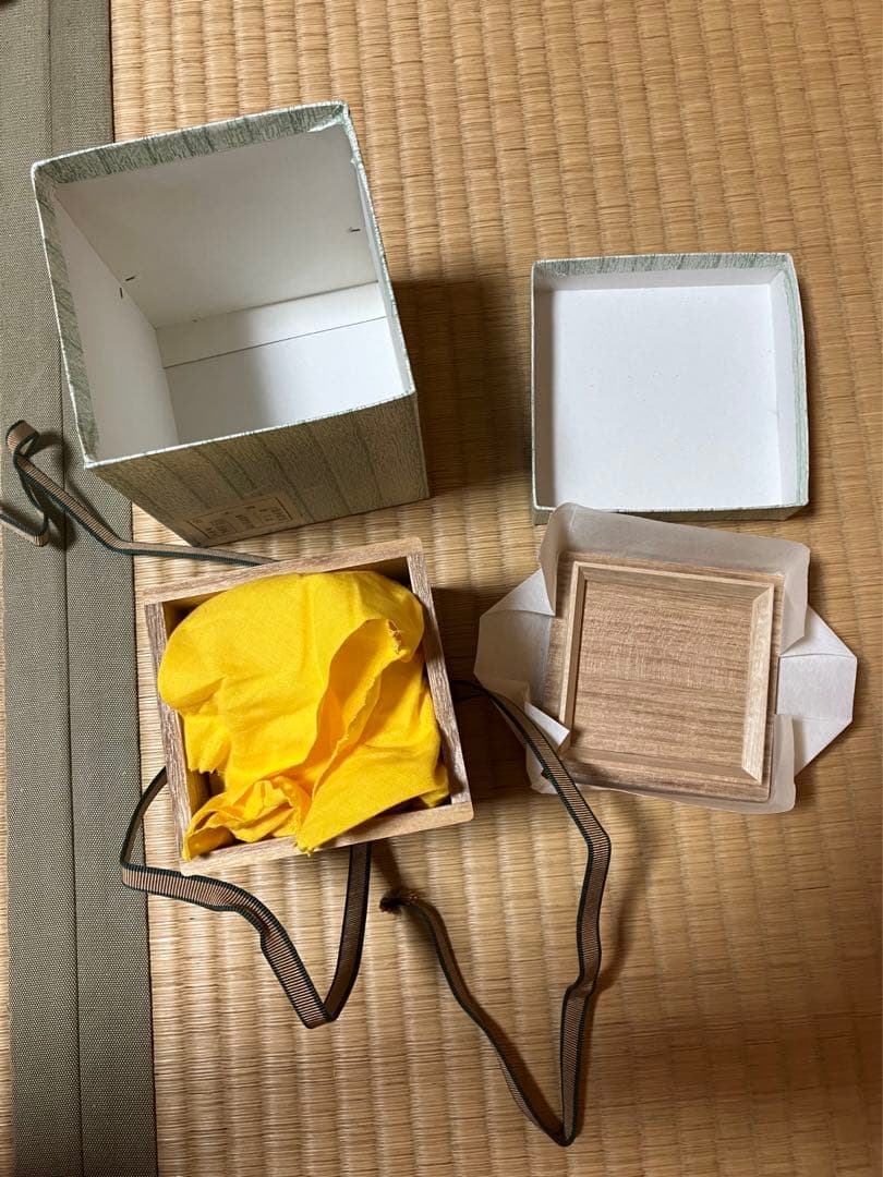 茶道具　槍梅蒔絵　内銀地　大棗　呉藤穣太郎　中古品　1点