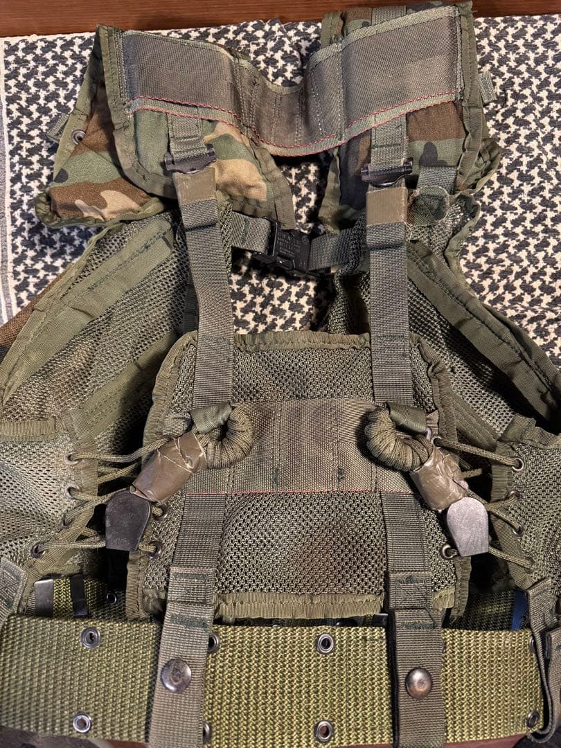 米軍 実物 TLBV タクティカルロードベアリングベスト LC2ベルト付