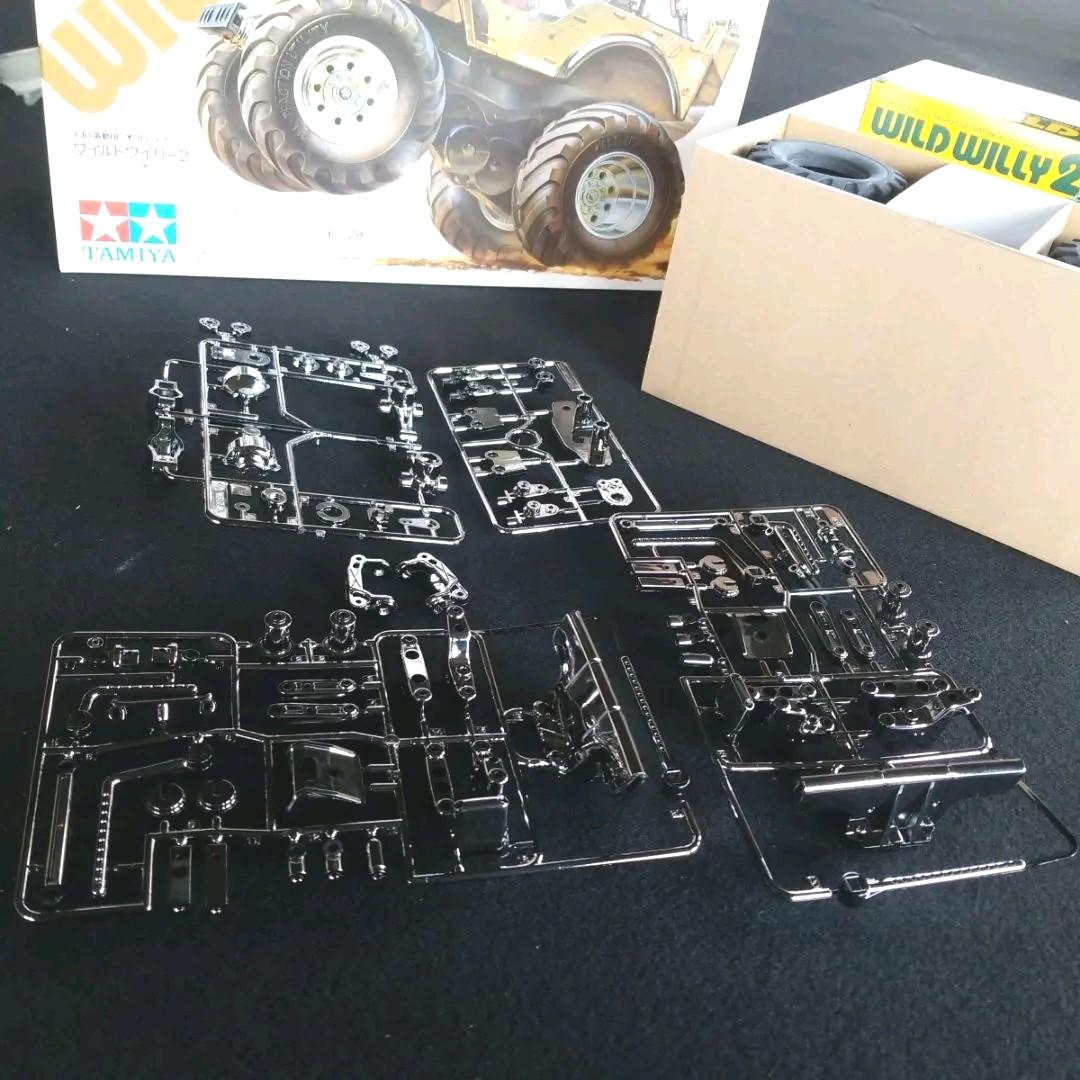 新品 激レア 1点物 タミヤ ワイルドウイリー2 ブラックメッキ フルメッキ
