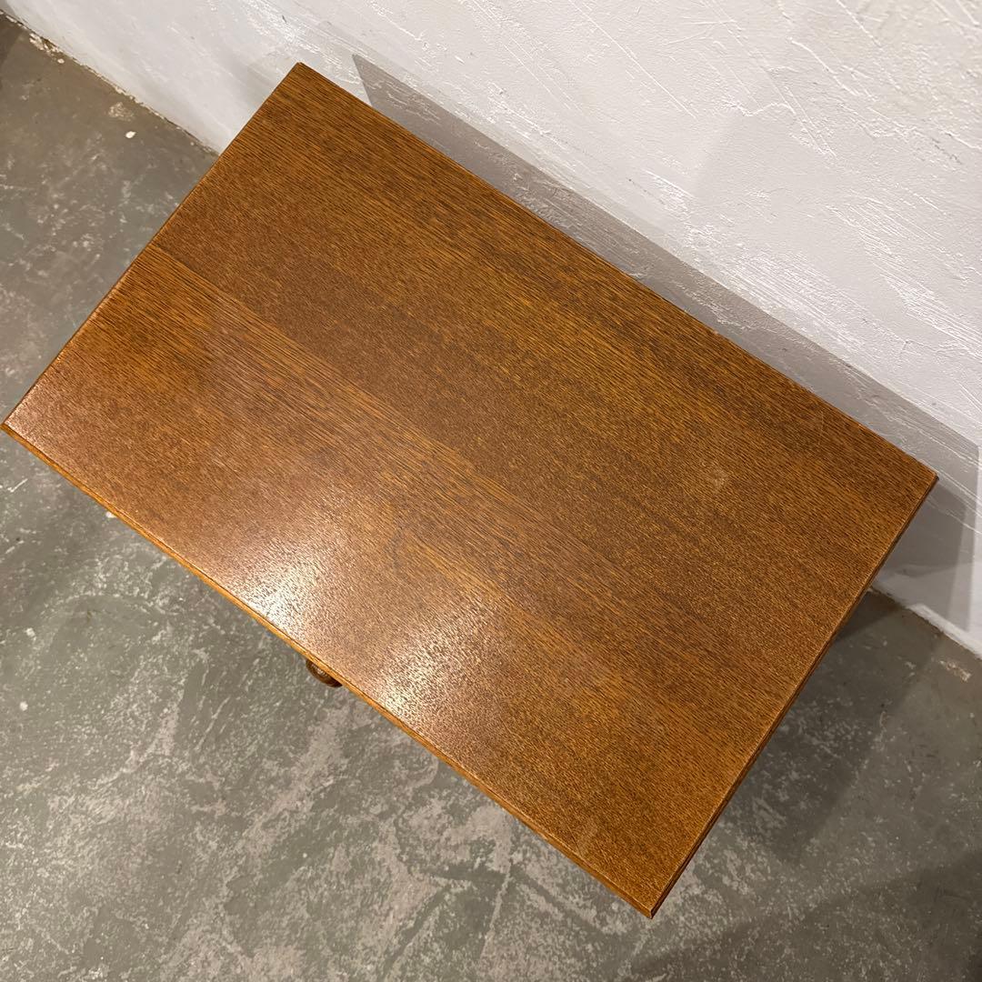 ヴィンテージ　木製サイドテーブル　引き出し付き　1